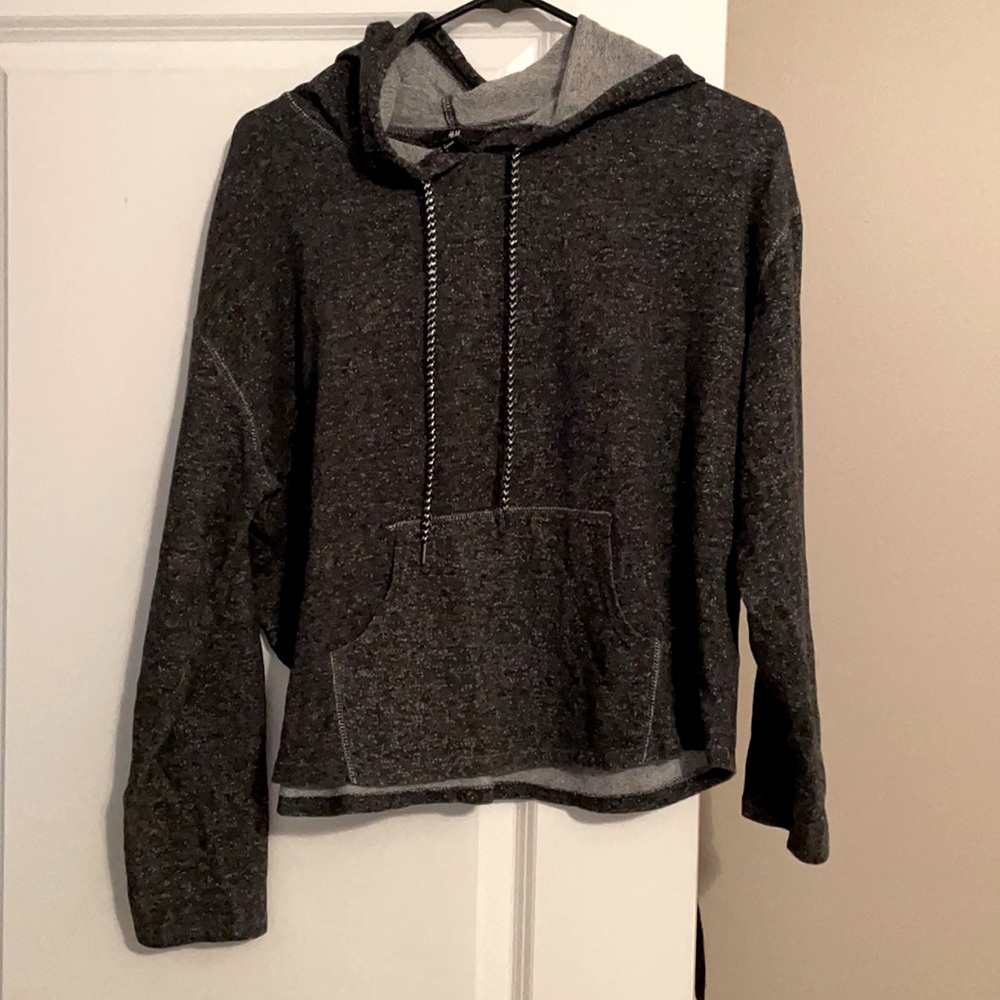 Cropped lightweight sweatshirt